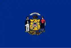 Flag of Wisconsin, (1913 – May 1, 1981)