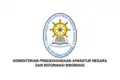 Flag of the Ministry of State Apparatus Utilization and Bureaucratic Reform, used from 2011(?) until 2021