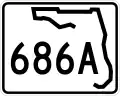 State Road 686A marker