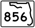 State Road 856 marker