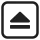 A black rectangle beneath a black triangle pointing upward