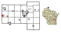 Location of Fairwater in Fond du Lac County, Wisconsin.