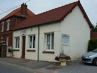 The town hall of Fontaine-lès-Hermans