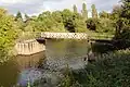 Footbridge across the old river at Upper Lode