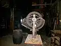 A punch-cutting machine.