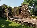 Part of the Fort Gross Fredericksburg at Princes town was damage as a result of battle in the fort.