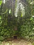 Oven for coral lime. Missionaries used it to build various churches in the Gambier Islands.