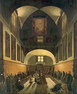 Le Chœur de la Chapelle des Capucins à Rome (1808)