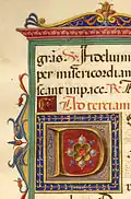 Leaf from Rangoni Bentivoglio Book of Hours, ca. 1505, Walters Art Museum