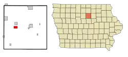 Location of Coulter, Iowa