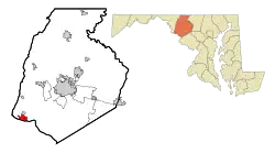 Location of Brunswick, Maryland