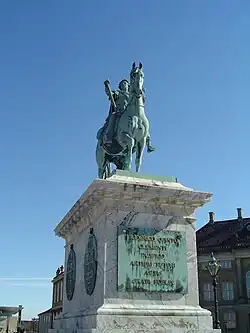 King Frederik V on Amalienborg Palace Square