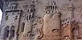 Detail showing a château