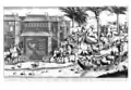 Funeral of Lord Trinh Tung painted by Western merchants