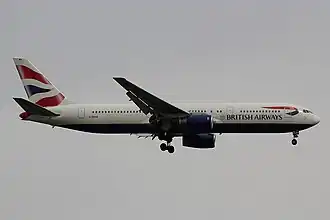 A Boeing 767-300ER in 2017