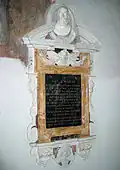 Funerary monument of Bishop Giovanni Battista Santoni († 1592); bust by Giovanni Lorenzo Bernini, circa 1612.