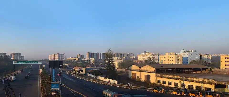 ORR entrance at the Gachibowli Junction in 2015
