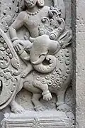 Lintel detail from Prasat Prei Kmeng, Siem Reap, Cambodia