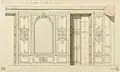 Cross-section of half the gallery. Stockholm, NMH THC 5953