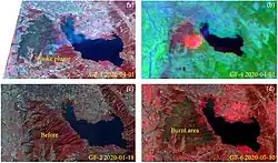 Images taken by Gaofen satellites