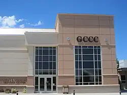 Student and Community Services Center, front view