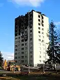Aftermath of gas explosion in Prešov in 2019.