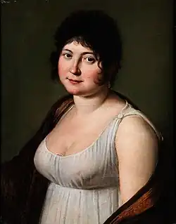 Lady in an Empire Style Dress
