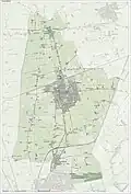 Topographic map of Bedum, June 2015