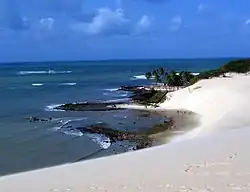 Genipabu beach.