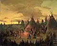 George Catlin, War Dance, Sioux (c.1848) Smithsonian American Art Museum