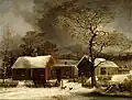 Winter Scene in New Haven, Connecticut, ca. 1858