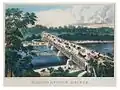 "Girard Avenue Bridge, Fairmount Park, Philadelphia" by Currier & Ives.