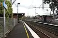 Southbound view from Platform 1, July 2011