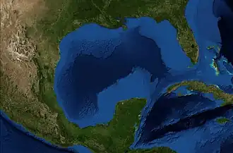 Aerial view of the gulf
