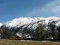 View of the mountains from Oberwald