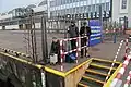 Gravimetric measurements - measurement campaign around the point of absolute gravimetric the University of Gdańsk (staff gauge, Baltic Sea, Gulf of Gdańsk, 2015)