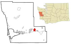 Location of Satsop, Washington