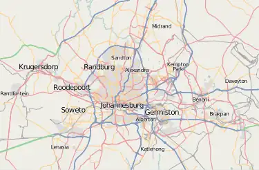 Map showing the location of Rising Star Cave
