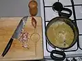 Boiling of peas