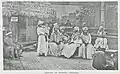 Group portrait of Creole women wearing Koto