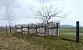 Reconstructed palisade at Grossenrode, Germany, c. 4700 BC