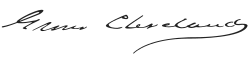 Cursive signature in ink