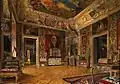 Queen's Bedroom in the Wilanów Palace by Aleksander Gryglewski, 1874