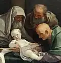Detail of a Guido Reni painting, c. 1635–1640