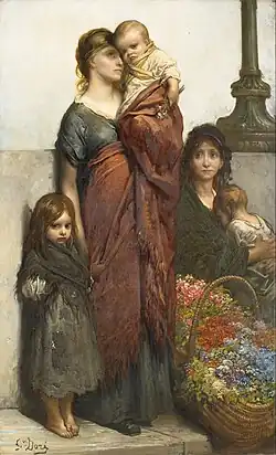 Flower Sellers of London, c. 1875