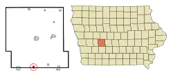Location of Casey, Iowa