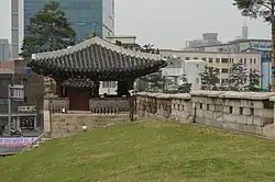 Gwanghuimun Gate, back stonework, Seoul, Korea