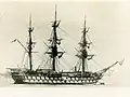 HMS London in Zanzibar circa 1876.