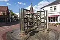 Fountain sculpture at the Merschtor