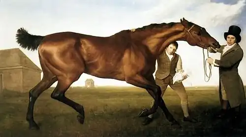 Hambletonian, Rubbing Down (1800), oil on canvas, 209 x 367.3&nbsp;cm., National Trust, Mount Stewart